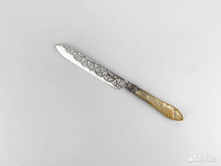 Нож Hilliard & Thomason. Англия, серебро, 1888 год