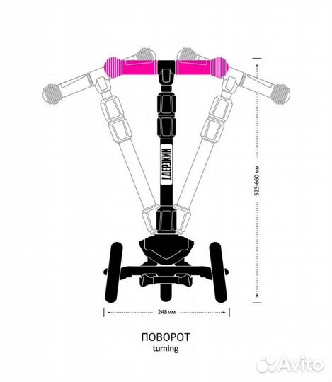 Самокат от 1 года до 6 лет