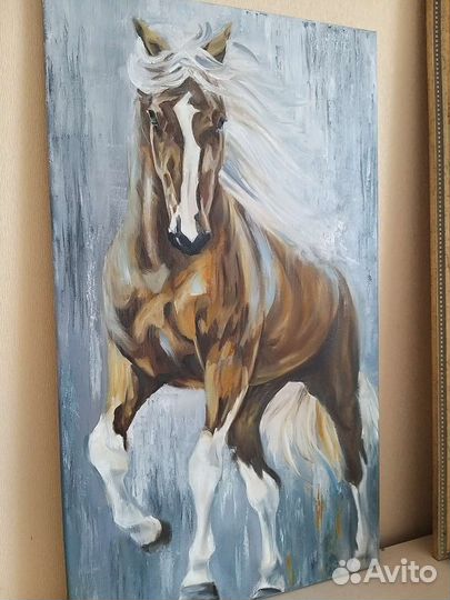Картина маслом ручной работы Лошадь
