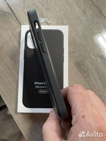 Чехол iPhone 12 mini (Silicone Case Black)