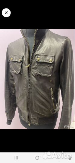 Куртка кожаная dsquared оригинал муж 48