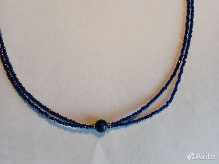 Новое колье из шпинели и лазурита