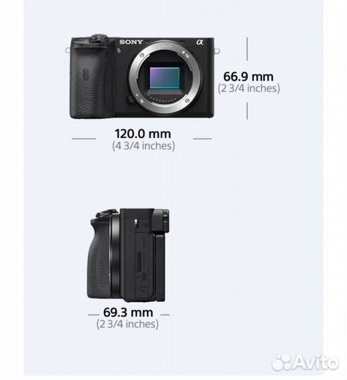Камера премиум класса Sony Alpha ilce-6600 body