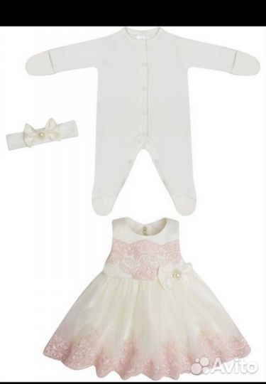 Платье на выписку для девочки