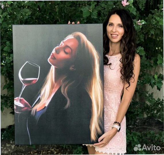 Портрет по фото 120на80 см