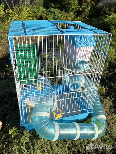 Клетка для хомяка 3 этажа