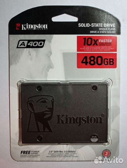 SSD накопитель Kingston A400 480Gb