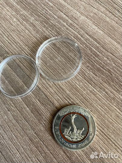 Монета 5 евро субтропическая зона