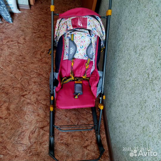 Санки коляска ника детям 3