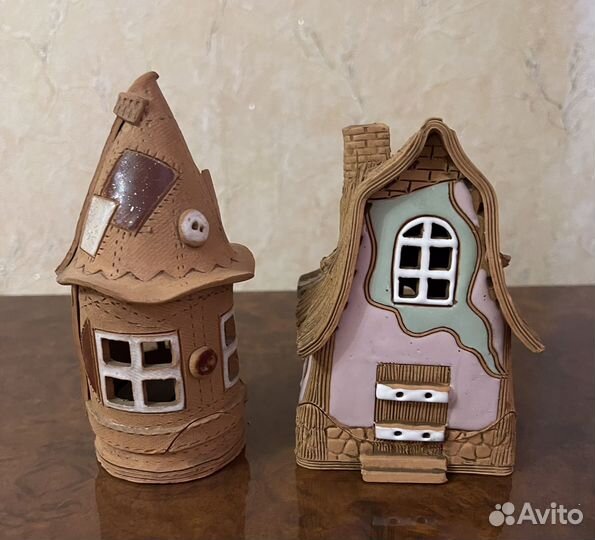 Подсвечник керамический домик