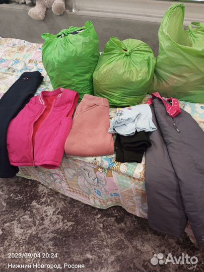 Детская одежда для девочек пакетом