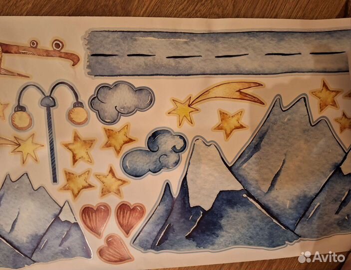 Набор интерьерных наклеек 