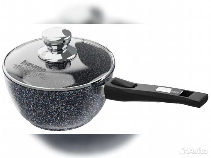 Ковш 1,7л съемная ручка Гранит star