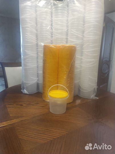 Пластиковые (новые) ведерки 1 л, Упаковка по 200