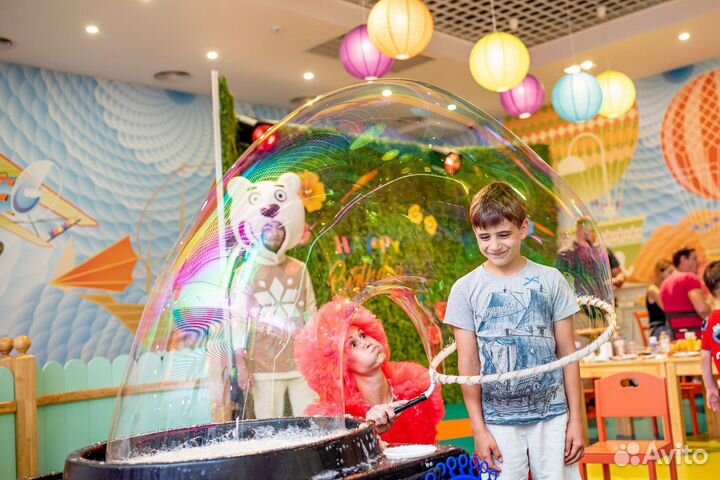 Шоу мыльных пузырей