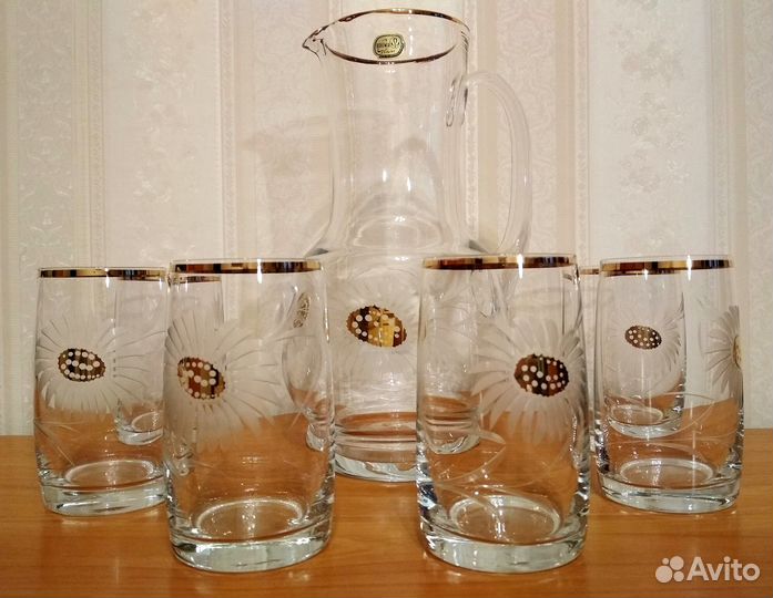 Кувшин со стаканами. Bohemia