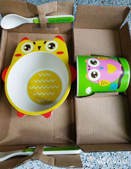 Набор посуды для малышей новый