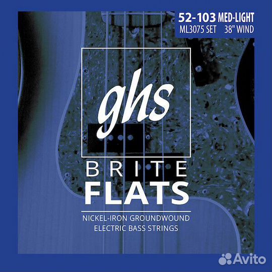 Струны для бас-гитары GHS Strings ML3075