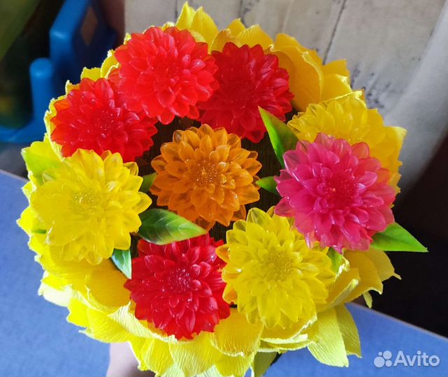 Букет мыльных цветов