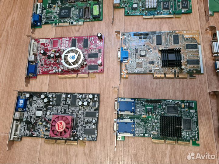 Коллекция видеокарт AGP PCI