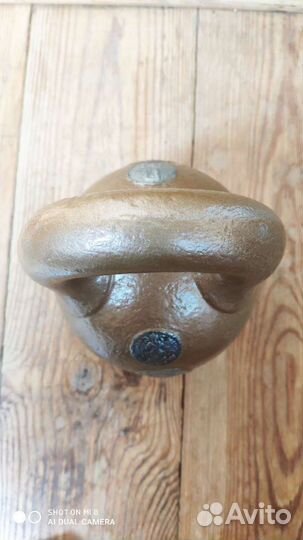 Гиря старинная весовая 20 фунтов