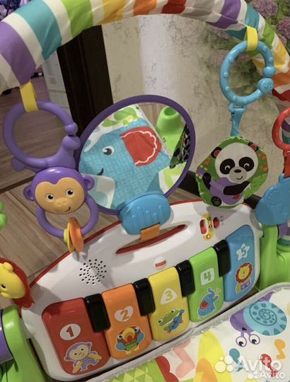 Игровой коврик с пианино fisher price