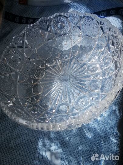 Салатник хрустальный большой