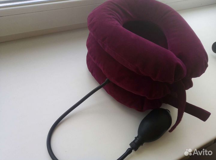 Надувная подушка Массажёр для шеи