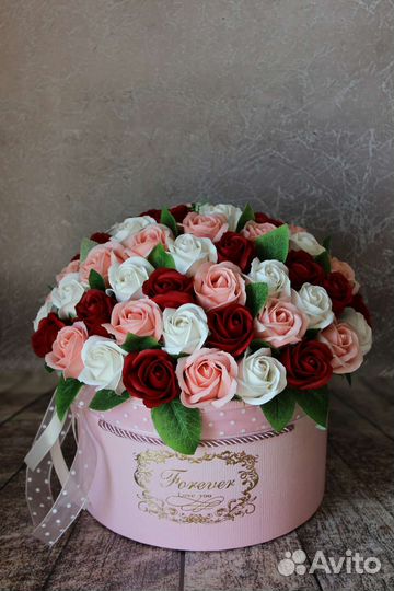 Букеты из мыльных роз и цветов