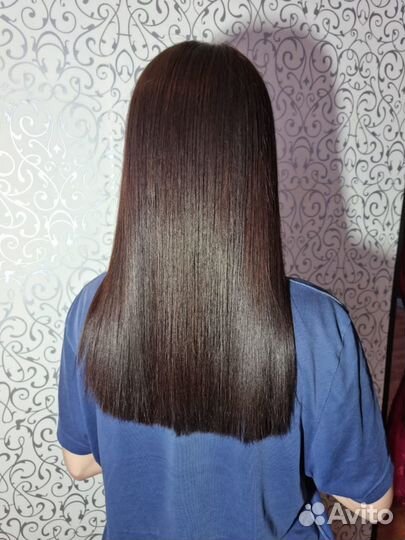 Кератиновое выпрямление волос