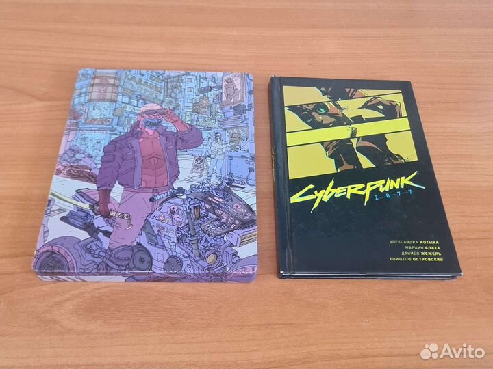 Эксклюзивная коробка киберпанк на 2 диска +комикс