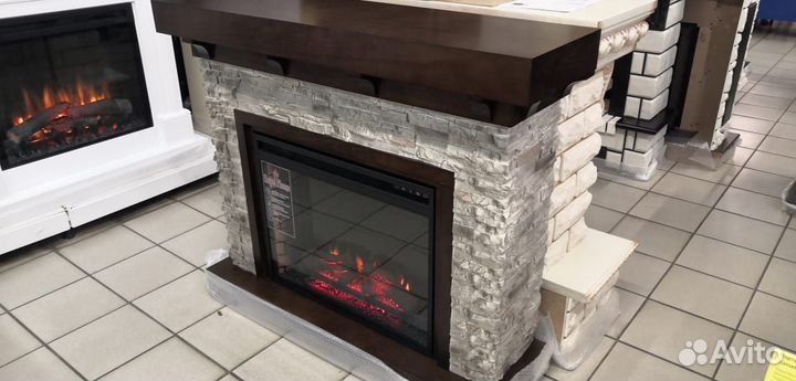 Электрокамины с очагами