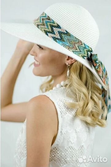Шляпа женская белая