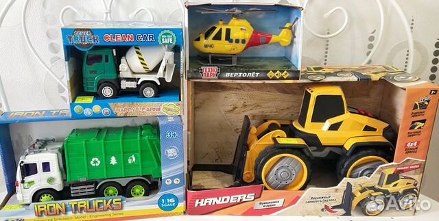 Куб - сортер, Пожарный Сэм, машинки, тоботы