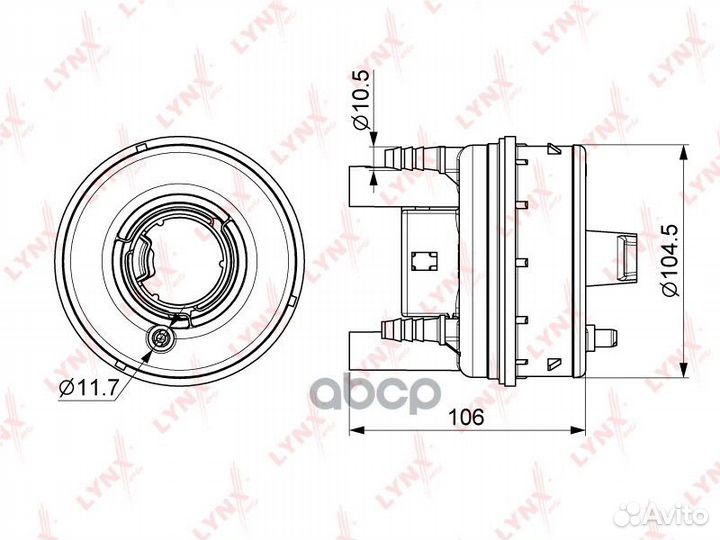 Фильтр топливный погружной LF249M lynxauto