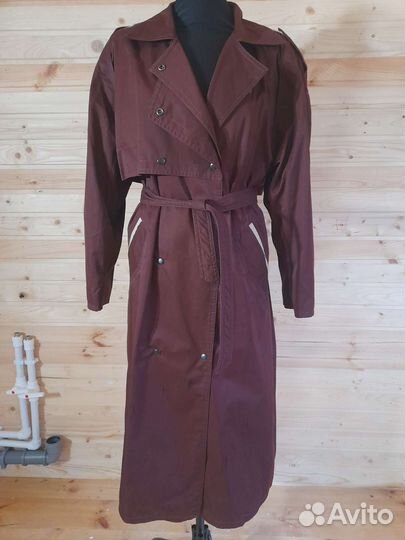 Винтажный английский плащ тренч хлопок 50 р