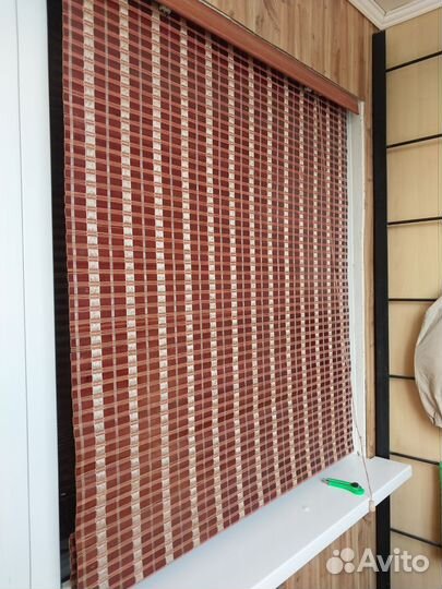 Жалюзи рулонные деревянные