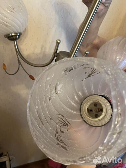Люстра потолочная бу