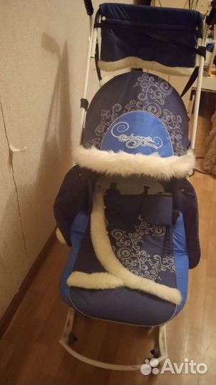 Детские санки коляска бу