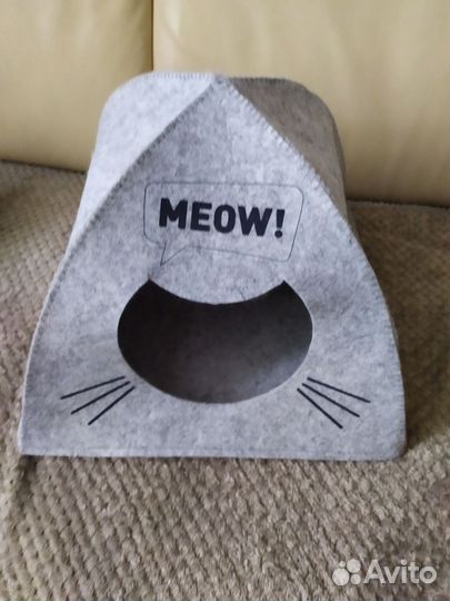 Игрушки и домик для кошки, б/у