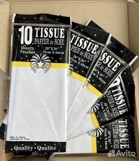 Бумага тишью (tissue) белая