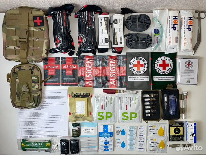 Тактическая аптечка эшелон 2+1 укомплектованная