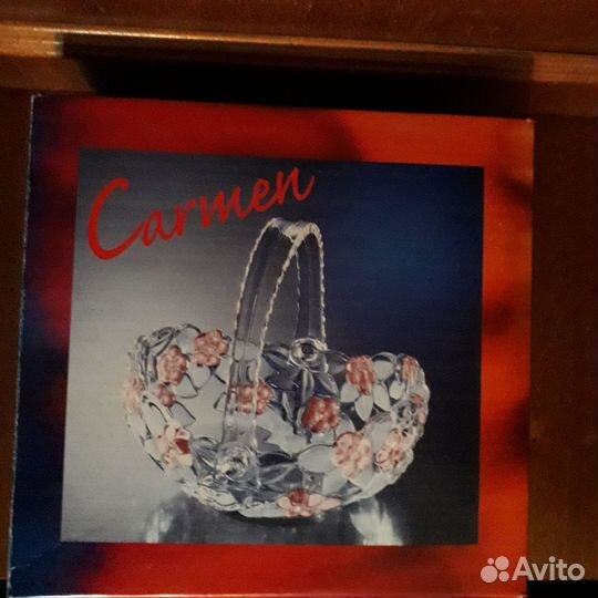 Ваза конфетница цветное стекло