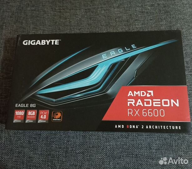 Видеокарта AMD radeon rx 6600 8 GB gigabyte eagle