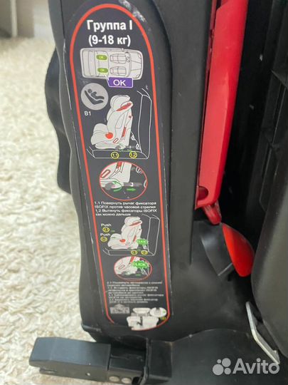 Детское автокресло 9 до 36 кг isofix