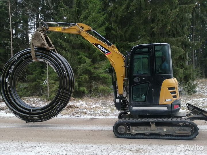 Услуги мини-экскаватора