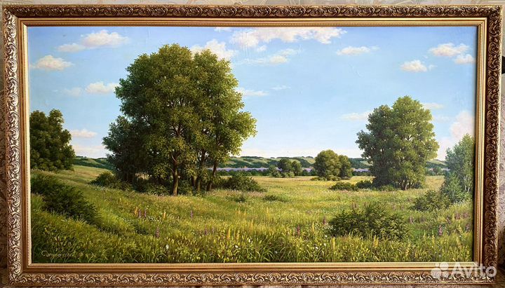 Большая Картина маслом пейзаж