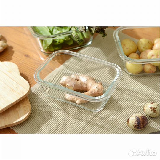 Контейнер SMART Solutions с крышкой из бамбука