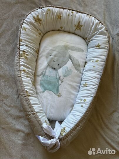 Бортики в кроватку + кокон бу