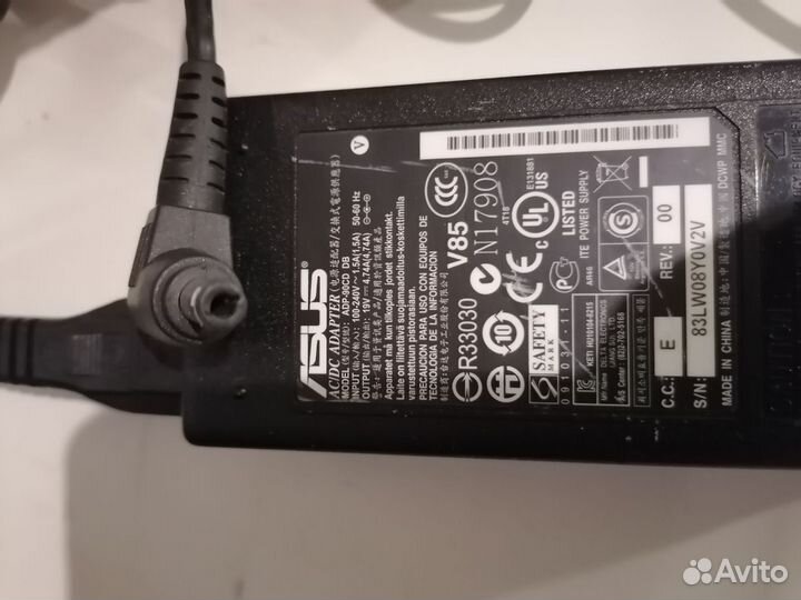 Блок питания для ноутбука asus 19v